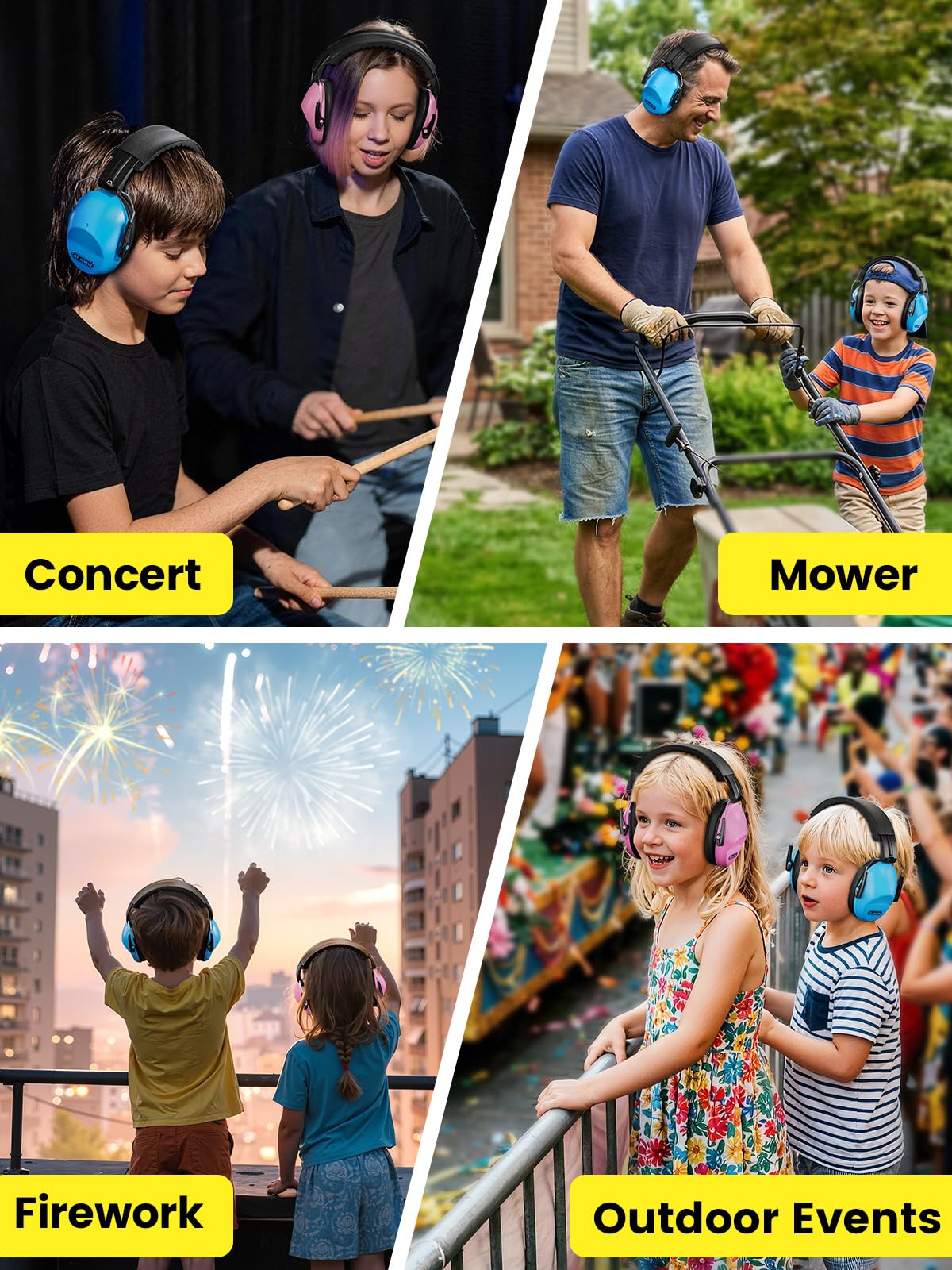 Dr.meter EM100 two-pack provides versatile ear protection for family use.