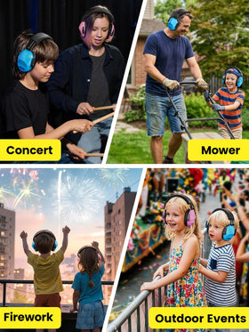 Dr.meter EM100 two-pack provides versatile ear protection for family use.