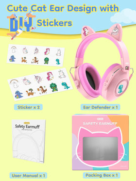 Dr.meter foldable ear defenders fit easily in bags for on-the-go use