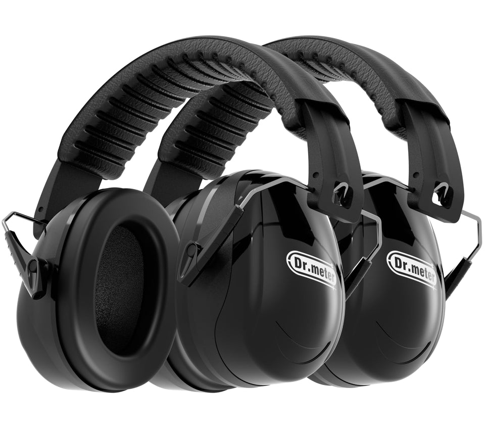 Dr.meter ear muffs folded design for portable noise reduction.