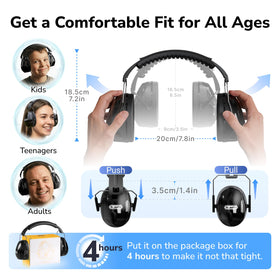 Dr.meter ear muffs suitable for hunting and shooting ranges.