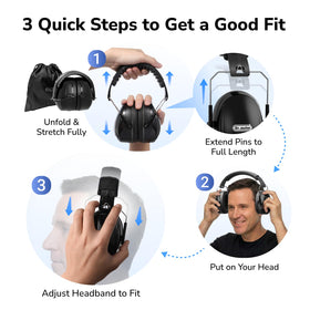 Dr.meter ear muffs ideal for yard work and lawn mowing.
