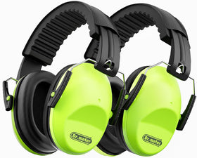 Dr.meter Kids Ear Muffs folded for compact travel and on-the-go use.