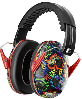 Dr.meter Kids Ear Protection earmuffs offer monster jam comfort with 27.4 dB noise reduction