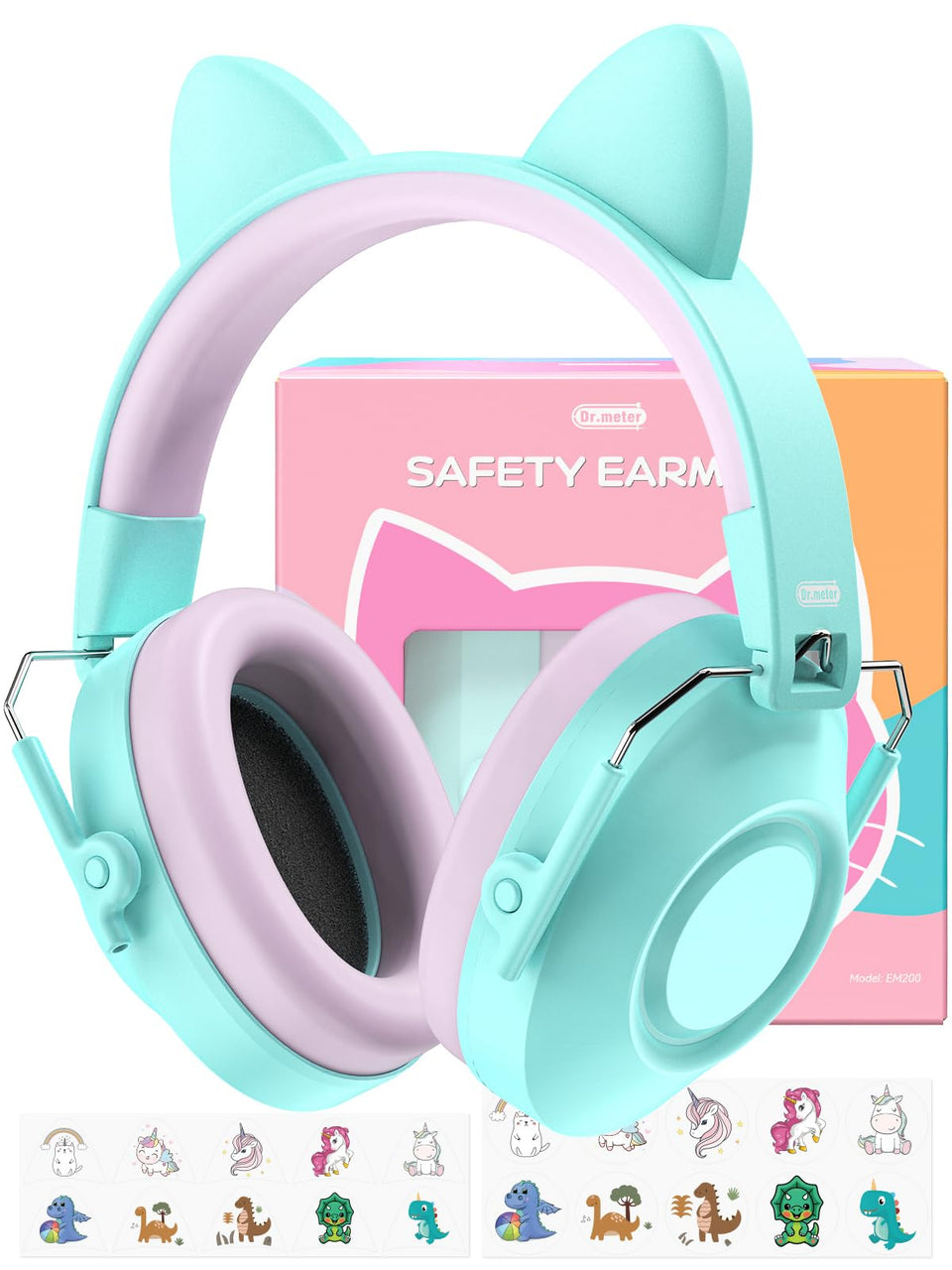 Dr.meter headphones front view highlighting comfortable all-day wear