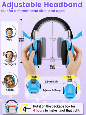 Dr.meter SNR 27.4dB noise reduction shields ears during loud events.