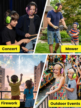 Dr.meter compact ear muffs for travel and outings.