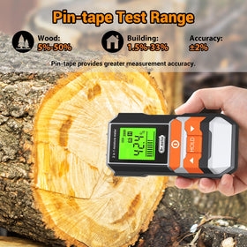 Dr.meter Wood Moisture Meter pin-type mode provides fast, accurate data for precise projects.