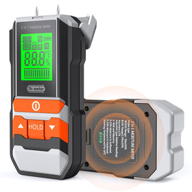 Dr.meter Wood Moisture Meter pinless scan offers non-invasive readings for quick surface checks.