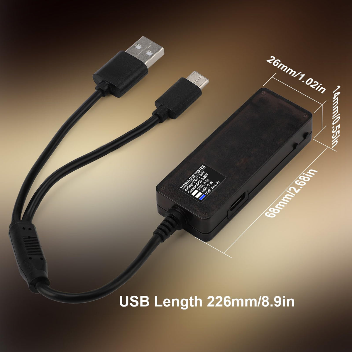 DROK USB Tester easy two-button operation simplifies mode switching.