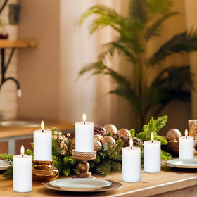 DRomance real-wax candles in a six-pack offer elegant look and long battery life.