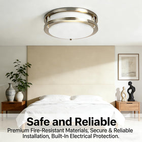 Drosbey kitchen ceiling light provides bright 4000 lumens for cooking tasks.