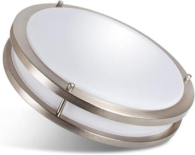 Drosbey flush-mount ceiling light installation ready for ceiling upgrade.