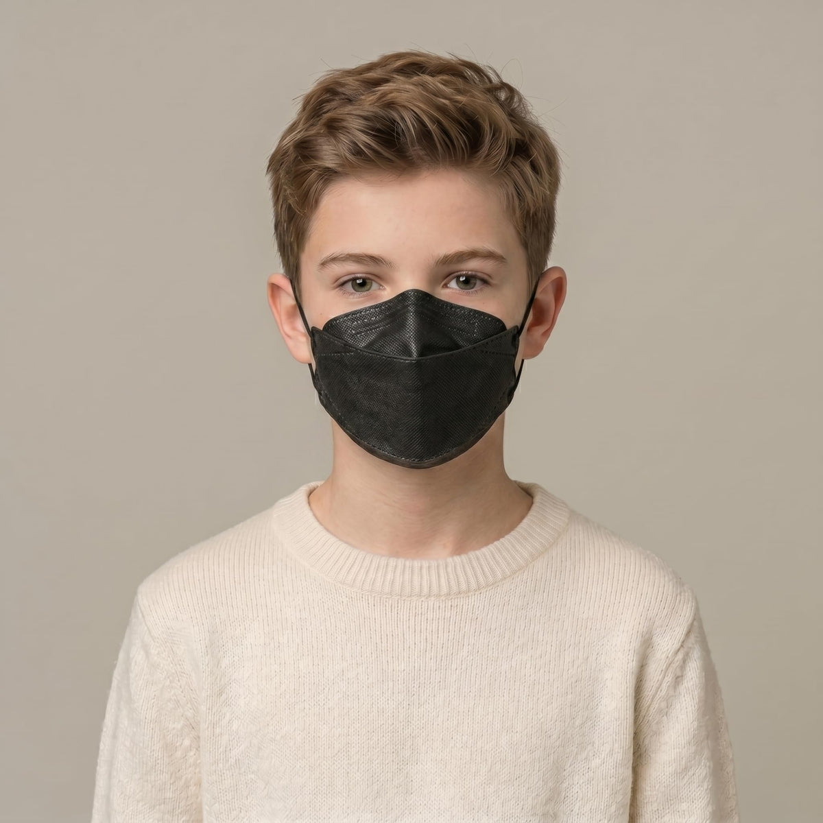 Dr.Puri KF94 black mask packaging shows a hygienic 20-pack case