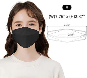 Dr.Puri KF94 black mask soft lightweight fabric for all-day wear