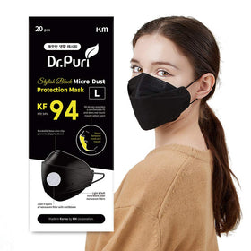 Dr.Puri KF94 mask meltblown filter 4-layer construction delivers breathable protection.