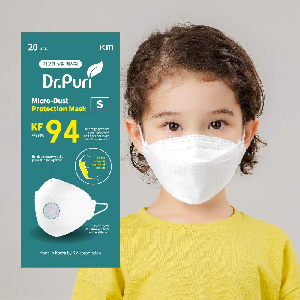 Dr.Puri KF94 small mask worn with 3D ergonomic fit