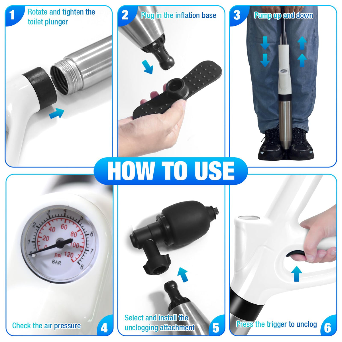 DrSnake inflating base and conversion adapter simplify setup for quick drain clearing