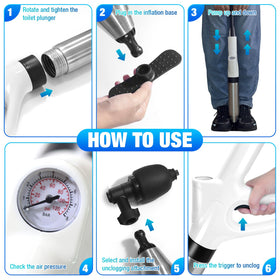 DrSnake inflating base and conversion adapter simplify setup for quick drain clearing