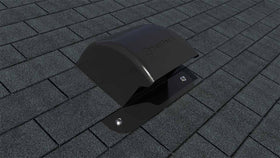 DryerJack low-profile vent damper close-up showing curved damper for optimized airflow