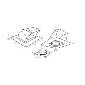 DryerJack roof vent installed on roof for easy maintenance and protective hood
