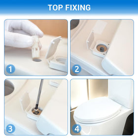 DryLabs quick-install elongated seat fits most bowls for fast setup.