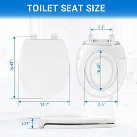 DryLabs soft-close seat minimizes slams for quieter nightly bathrooms.