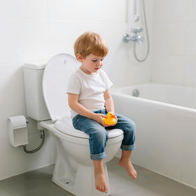 DryLabs universal-fit elongated seat offers comfortable seating for all.
