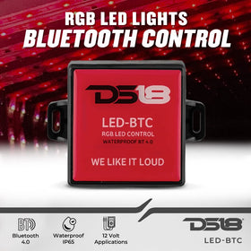 DS18 Audio LED-BTC IP65 marine-grade protection against dust and water spray.