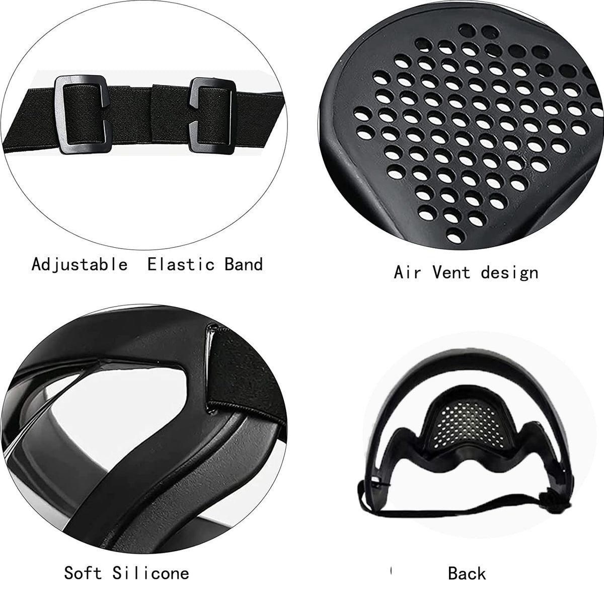 DSHTP Full Face Shield adjustable-band for a secure, customized fit