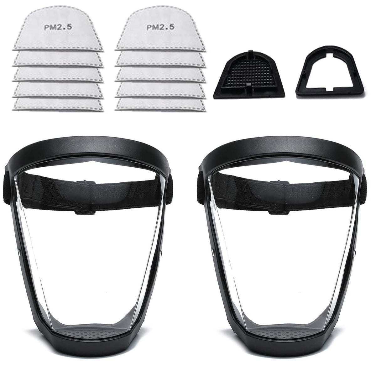 DSHTP Full Face Shield front view with anti-fog clarity for daily tasks