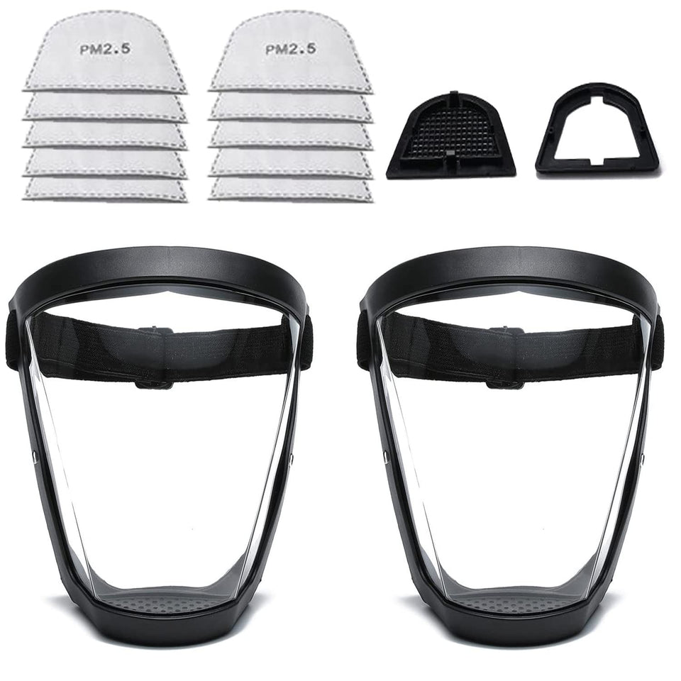 DSHTP Full Face Shield front view with anti-fog clarity for daily tasks