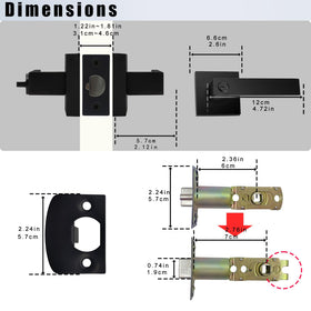 DSJJBLL bathroom door lever suits moisture-prone spaces with reliable performance.
