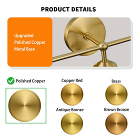 DSMJFU brass gold wall sconce above mirror adds luxurious bathroom lighting.