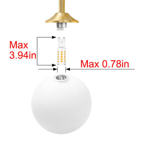 DSMJFU compatible with LED G9 bulbs for dimmable control.