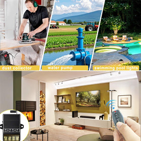 Dstfuy remote switch suitable for lamps, pumps, and dust collectors