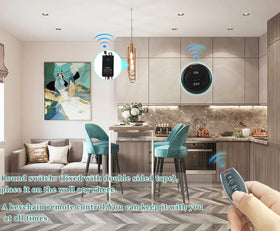 dstfuy long-range 328ft signal enables distant wireless control.