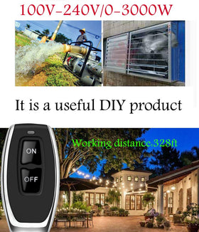 Dstfuy wireless control through walls for flexible placement