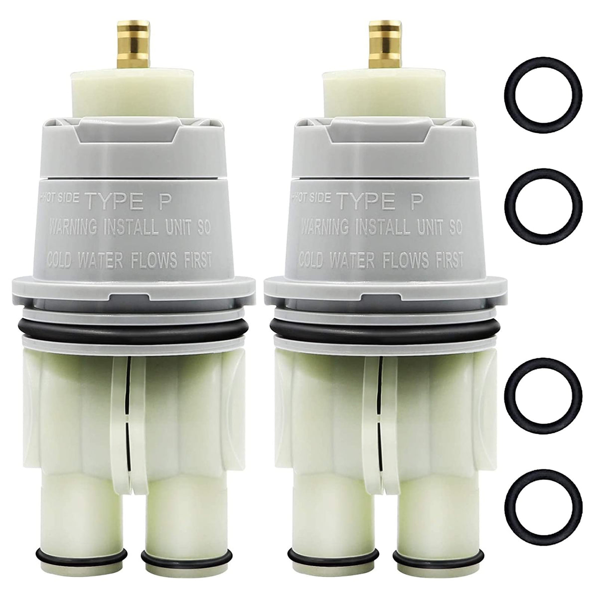 DSWJZDW RP46074 cartridge close-up demonstrates durable plastic construction for Delta compatibility.