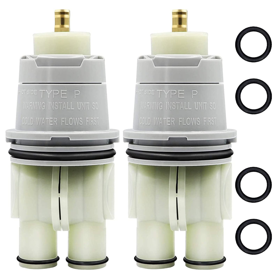 DSWJZDW RP46074 cartridge close-up demonstrates durable plastic construction for Delta compatibility.