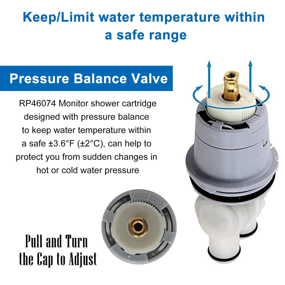 DSWJZDW RP46074 durable plastic cartridge resists wear.
