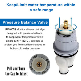 DSWJZDW RP46074 durable plastic cartridge resists wear.