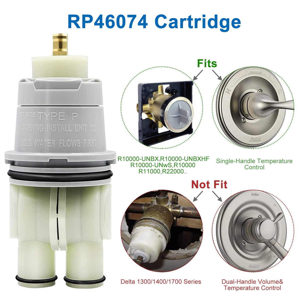 DSWJZDW RP46074 installation step, easy replacement without wall access.