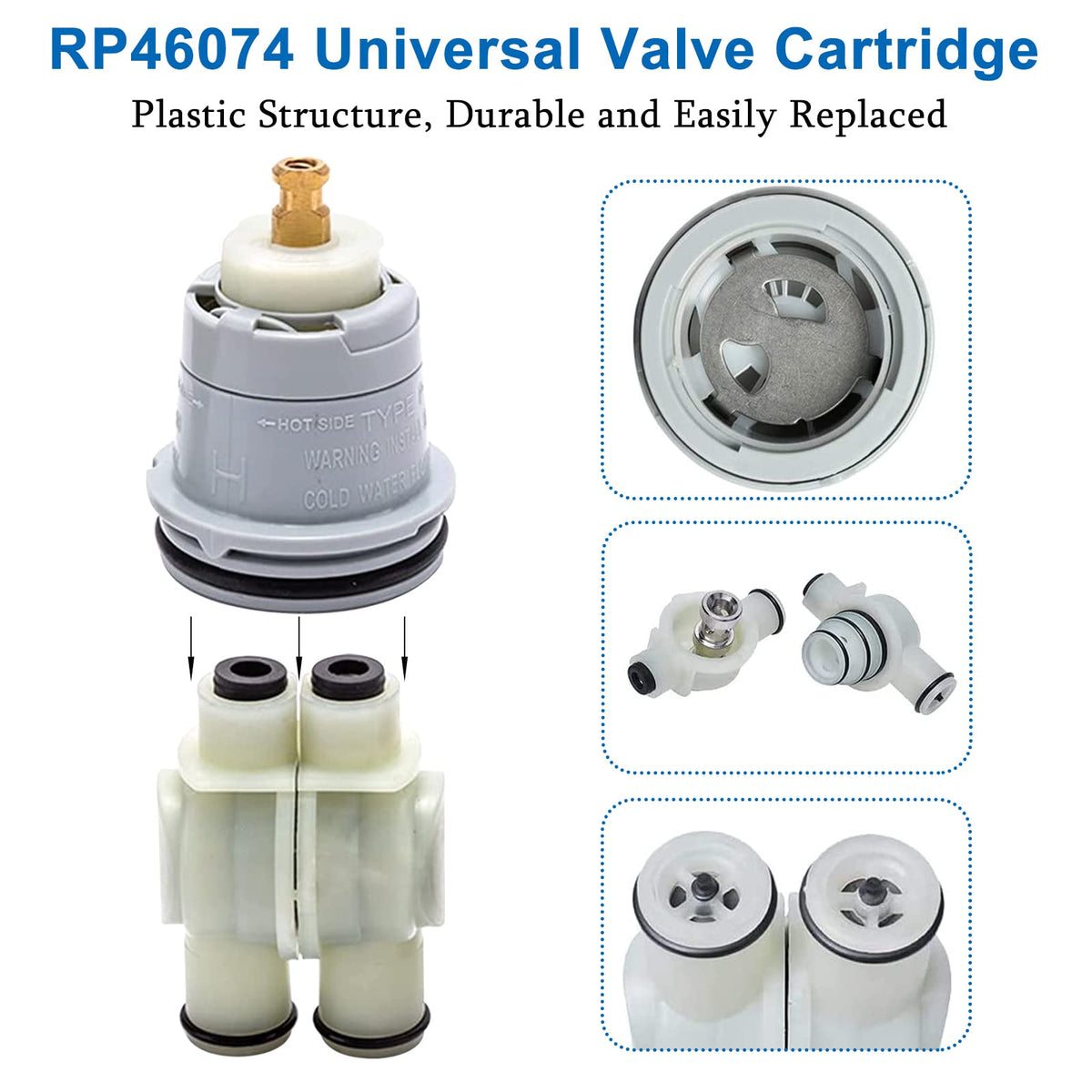 DSWJZDW RP46074 maintains stable water temperature for safer showers.
