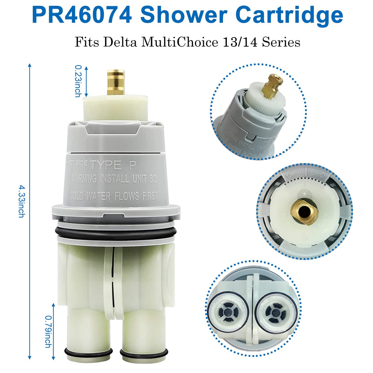 DSWJZDW RP46074 compatible with Delta universal valve bodies.