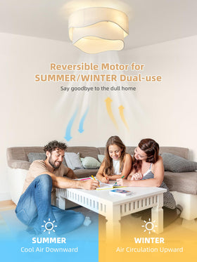 DSYBRI remote-controlled ceiling fan enables effortless summer cooling.