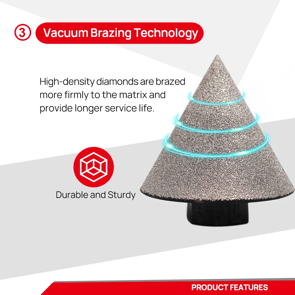 DT-DIATOOL enlarging porcelain tile hole with precision control.