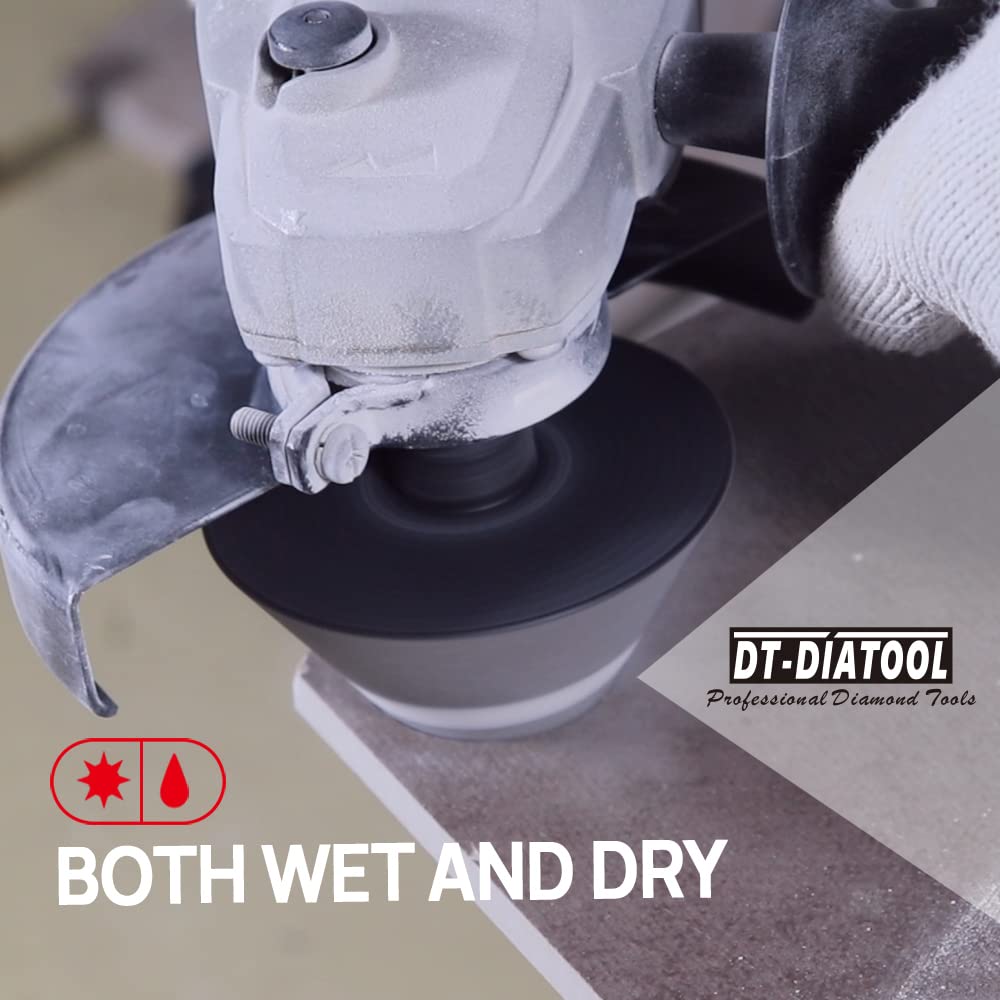 DT-DIATOOL shapes and polishes holes on marble or granite.