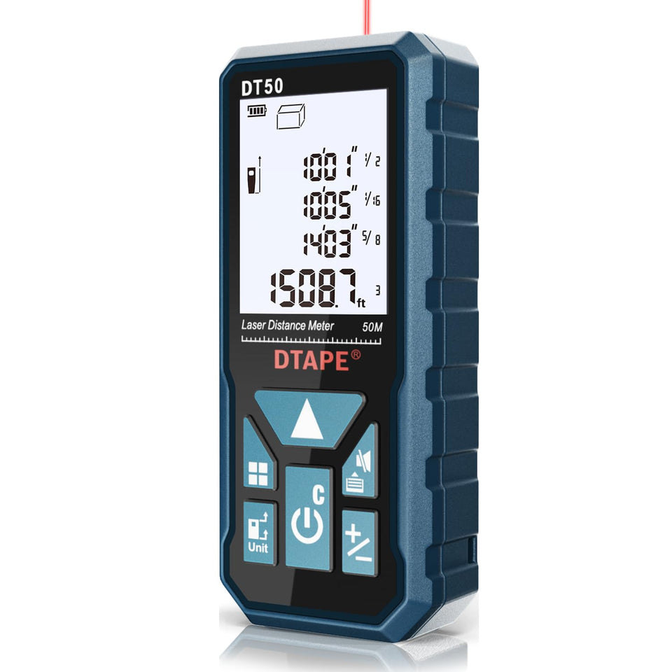 DTAPE Laser Measurer front view for quick site distance checks.