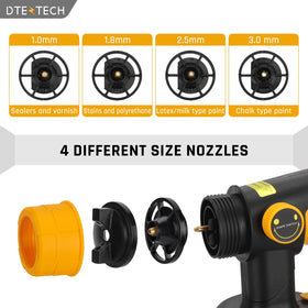 DTEZTECH flow control knob allows customized material delivery.